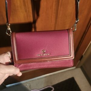 Michael Kors Wine Red Crossbody Bag